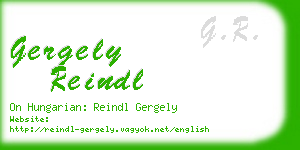 gergely reindl business card